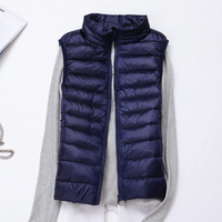 Arlene | Damen Leichte Steppjacke | Ärmellose Weste in Marineblau