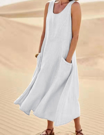 Camille | Damen Luftige Sommerkleid | Midi