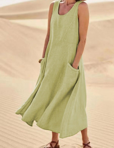 Camille | Damen Luftige Sommerkleid | Midi