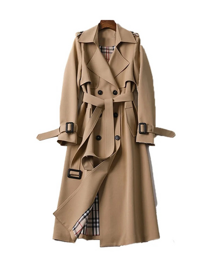 Damen luxuriöser klassischer Trenchcoat | Herbst