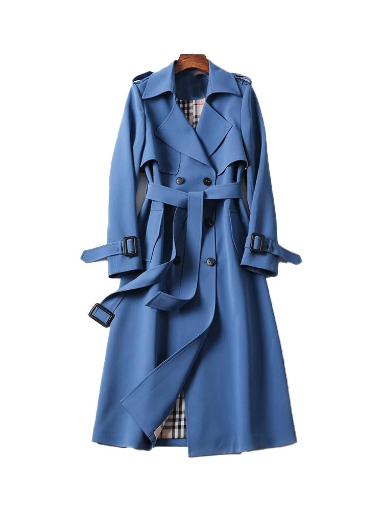 Damen luxuriöser klassischer Trenchcoat | Herbst