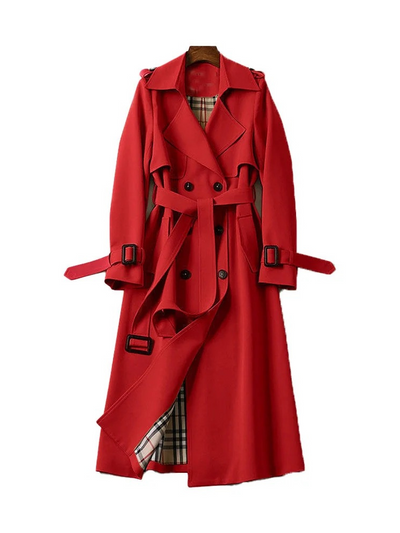 Damen luxuriöser klassischer Trenchcoat | Herbst