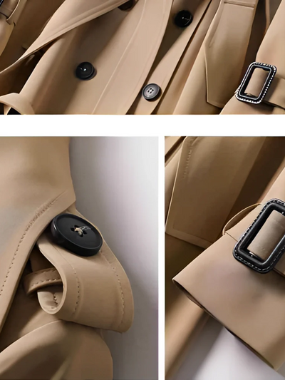 Damen luxuriöser klassischer Trenchcoat | Herbst