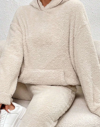 Cornelia | Damen Modern Hausanzuge | Zweiteiler Set in Beige