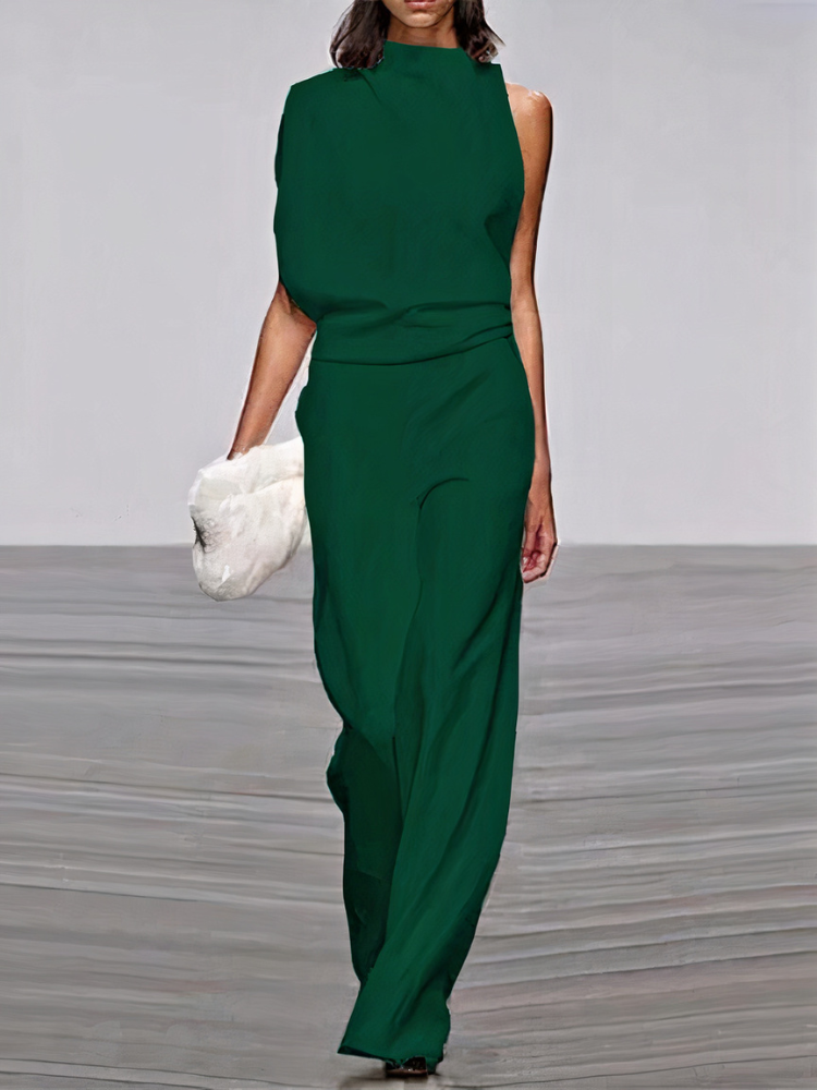 Damen moderner Jumpsuit mit weitem Bein | Hochzeitsgäste