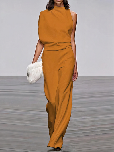 Damen moderner Jumpsuit mit weitem Bein | Hochzeitsgäste