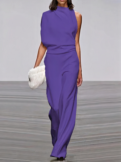 Damen moderner Jumpsuit mit weitem Bein | Hochzeitsgäste