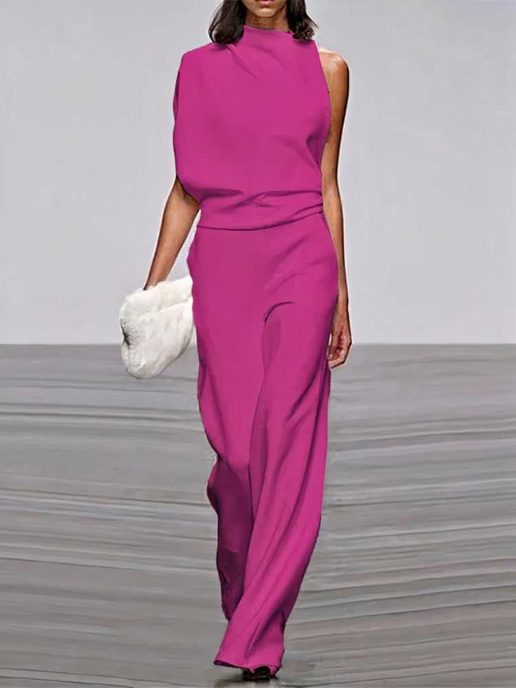 Damen moderner Jumpsuit mit weitem Bein | Hochzeitsgäste