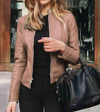 Ylva | Damen Kurze Mantel | Übergangsjacke in Khaki