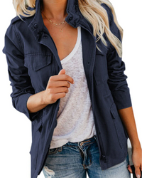 Natascha | Damen Leichte Sommerjacke | Elegant in Marineblau