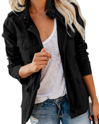 Natascha | Damen Leichte Sommerjacke | Elegant in Schwarz