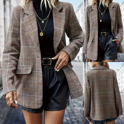 Damen modischer oversized Blazermantel | Herbst