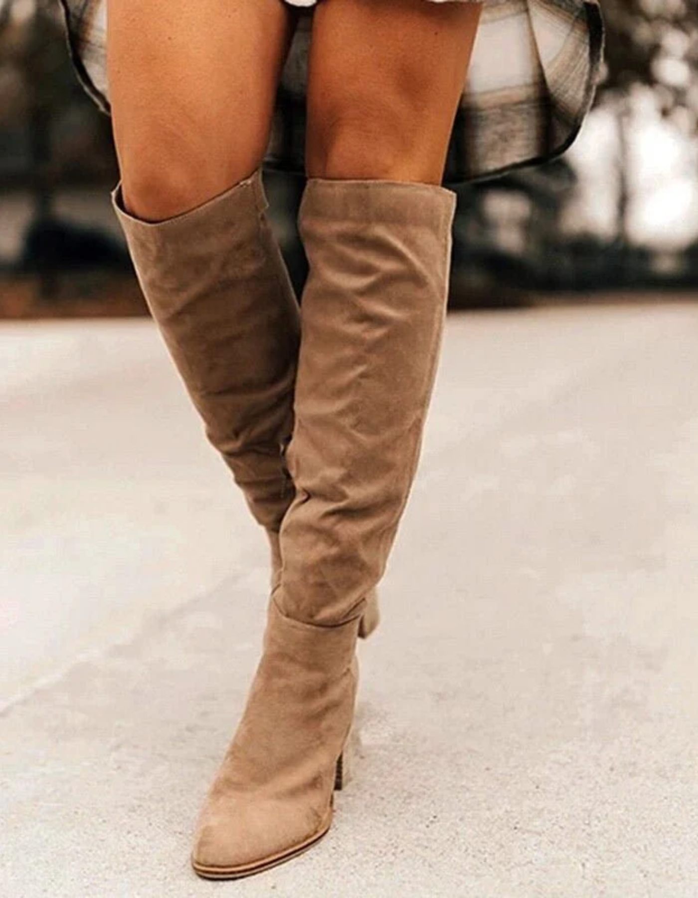 Clemence | Damen Overknee Stiefel | Schwarz