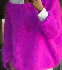 Gitta | Damen Oversize Pullover | Sweater in Lila