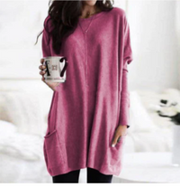Kim | Damen Ausgefallene Strickpullover | Oversize in Rosa
