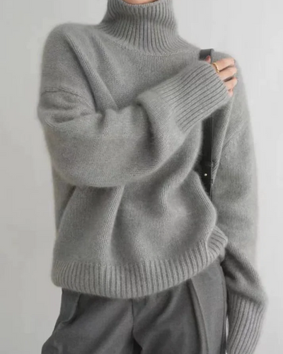 Trude | Damen Oversized Rollkragenpullover | Strick