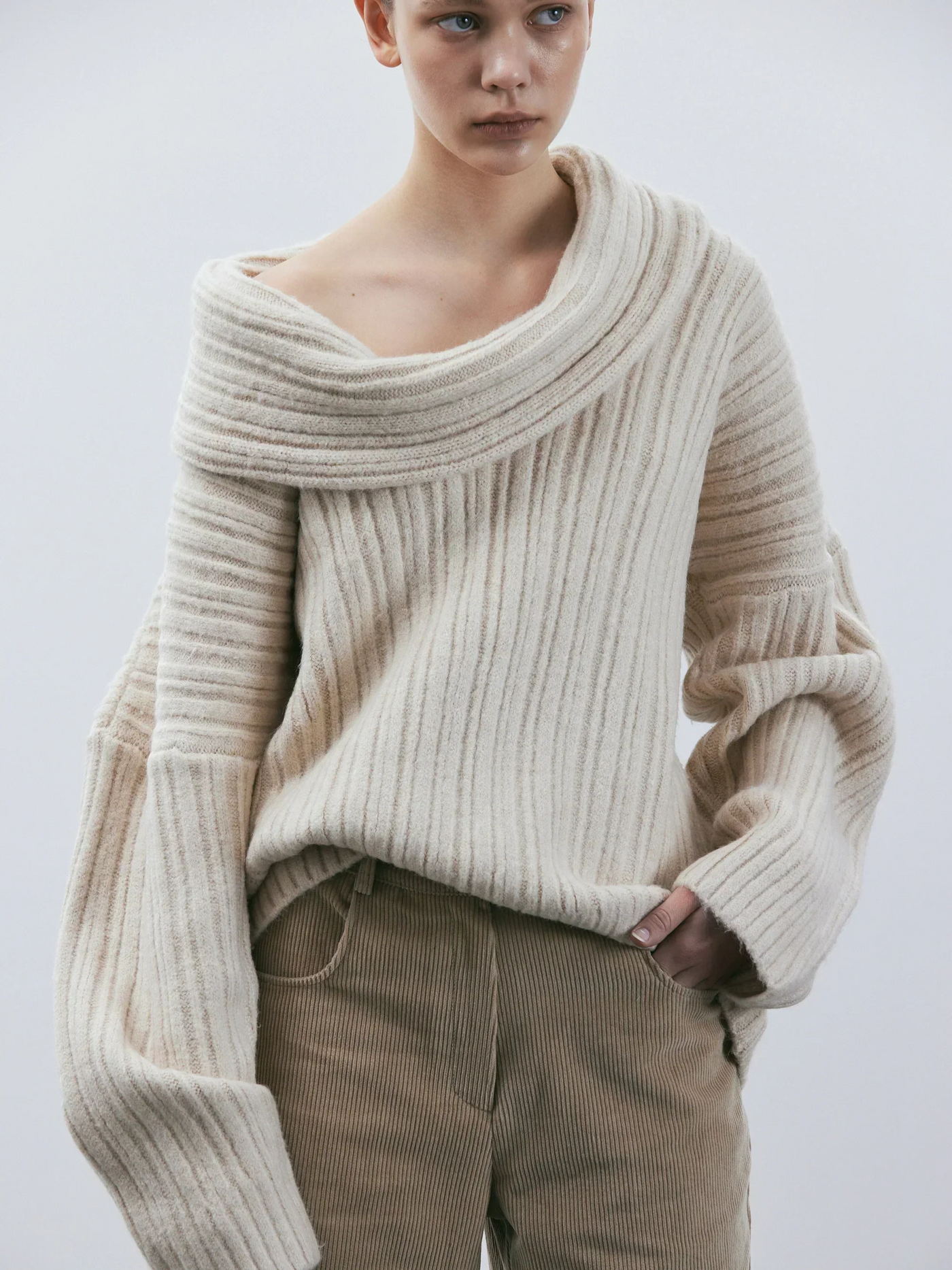 Monica | Damen Oversized Strickpullover | Sweater