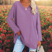 Malea | Damen Langarm Hemd | Oversized in Lila