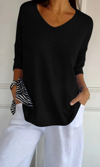 Carly | Damen Lange Hemd | Oversized in Schwarz