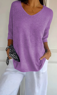 Carly | Damen Lange Hemd | Oversized in Lila