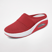 Walburga | Plateau Sandalen Damen | Sommer in Rot