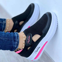 Gundula | Plateau Sneaker Damen | Turnschuhe in Schwarz