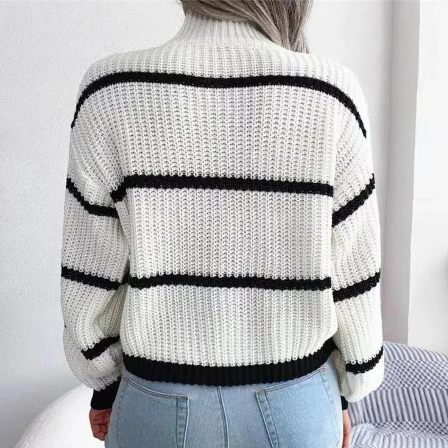 Armaine | Damen Rollkragenpullover Weiß | Warme