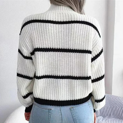 Armaine | Damen Rollkragenpullover Weiß | Warme