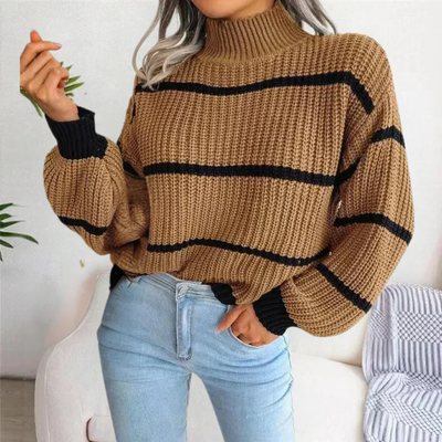 Armaine | Damen Rollkragenpullover Weiß | Warme