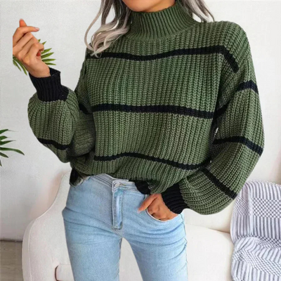 Armaine | Damen Rollkragenpullover Weiß | Warme