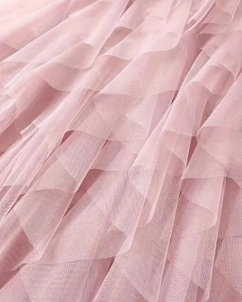 Fritzi | Damen Langer Rüschenrock | Midirock