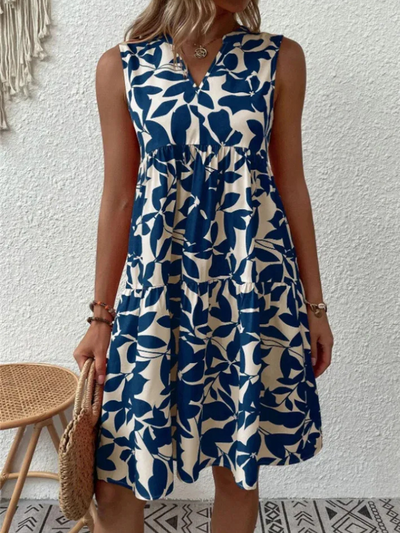 Damen schickes ärmelloses Sommerkleid | Mini