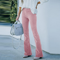 Janine | Schlaghose Damen | Schwarz in Rosa
