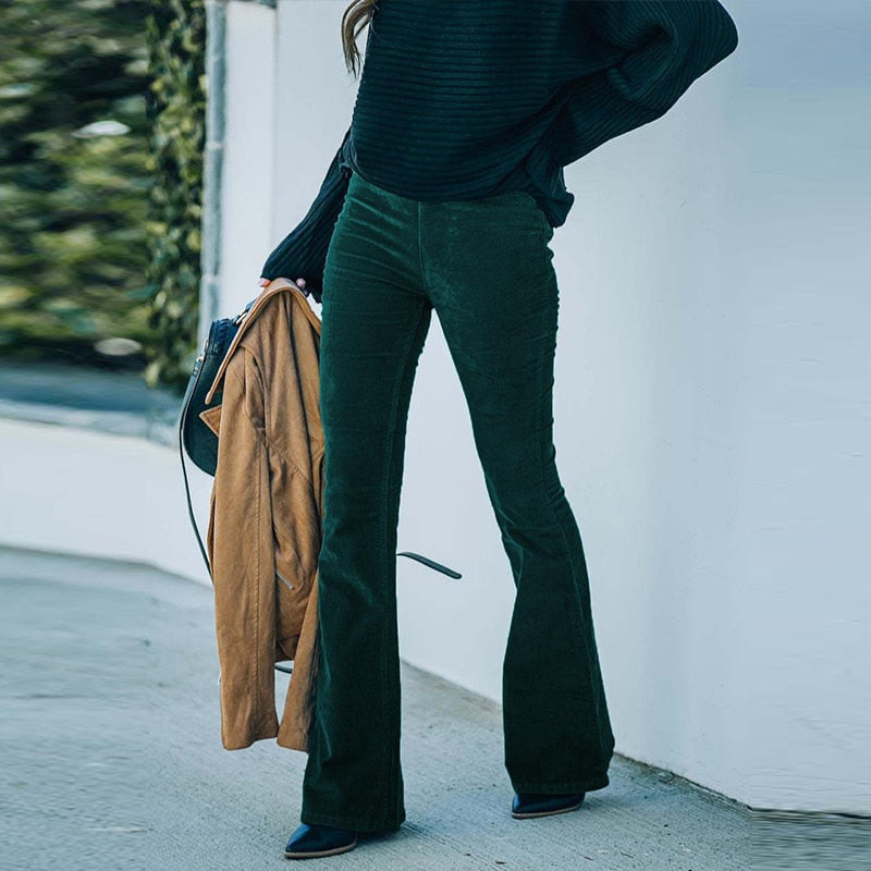 Janine | Schlaghose Damen | Schwarz