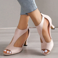 Diane | Damen Schwarz Absätze | Sandals in Rosa
