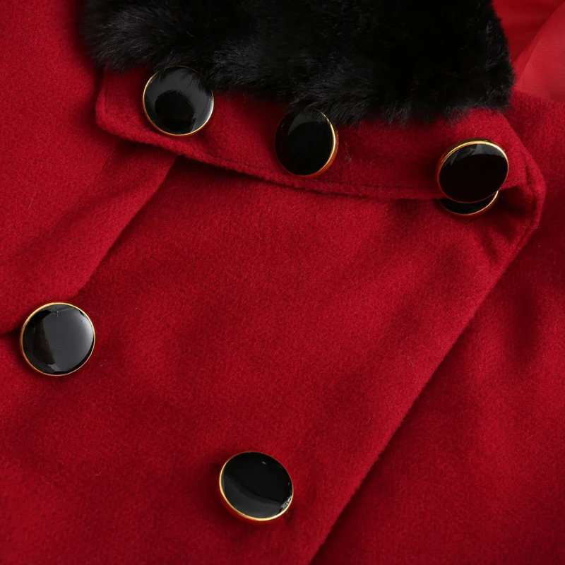 Molly | Damen Schwarz Cabanjacke | Warm