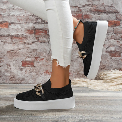 Gisselle | Damen Schwarz Loafer | Mokassins Elegant