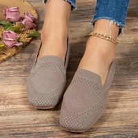 Norrie | Damen Schwarz Mokassins | Loafer Schuhe in Grau