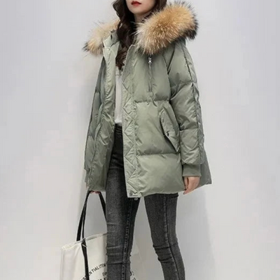 Lindsay | Damen Parka Schwarz | Warme Winterjacke