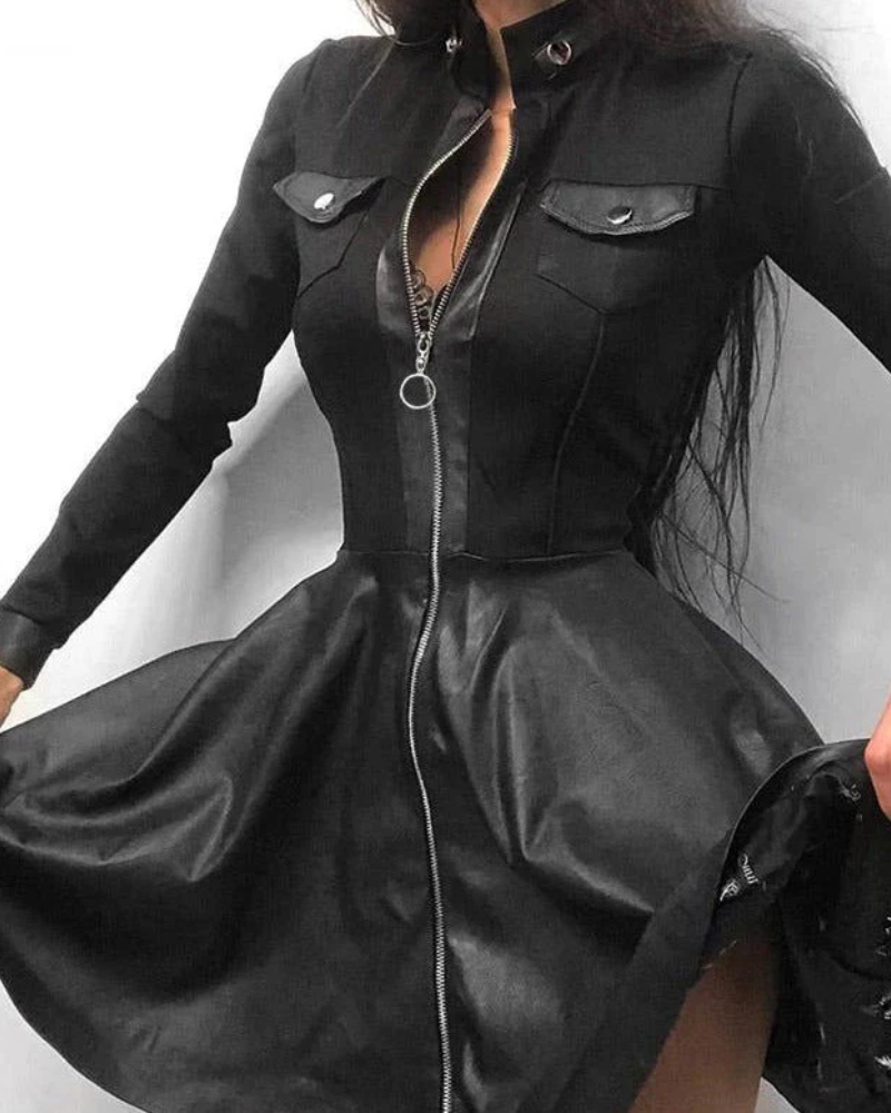 Leila | Schwarz Partykleid | Mini