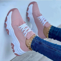 Venus | Damen Schwarz Sneaker | Turnschuhe in Rosa