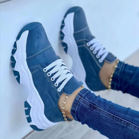 Venus | Damen Schwarz Sneaker | Turnschuhe in Blau