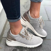 Quin | Damen Schwarz Sneaker | Turnschuhe in Grau