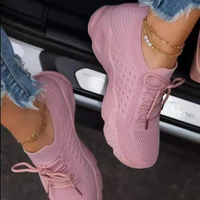 Carolina | Damen Schwarz Sneaker | Turnschuhe in Rosa