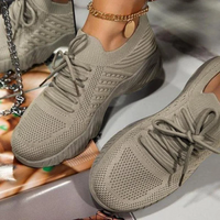 Carolina | Damen Schwarz Sneaker | Turnschuhe in Khaki