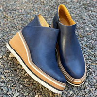 Berdine | Damen Schwarz Stiefeletten | Boots in Blau