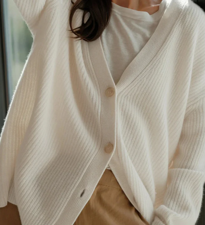 Susanne | Damen Lange Strickjacke | Cardigan