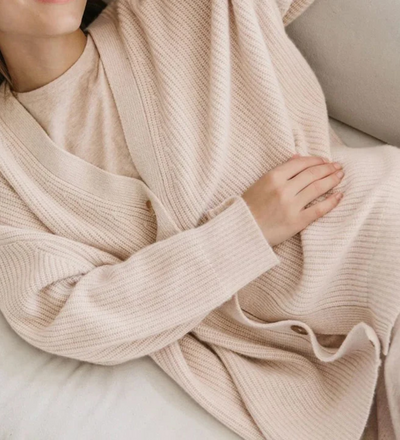 Susanne | Damen Lange Strickjacke | Cardigan