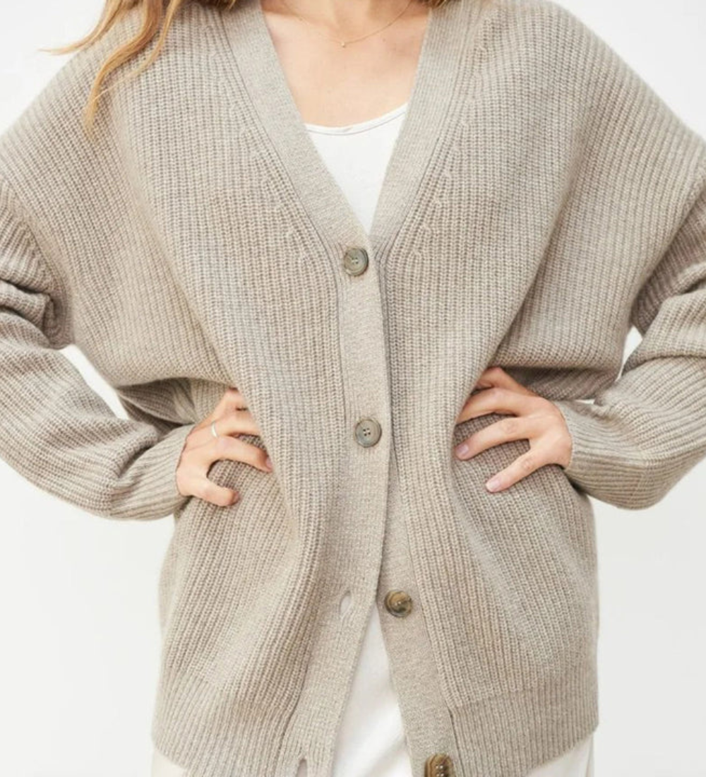 Susanne | Damen Lange Strickjacke | Cardigan