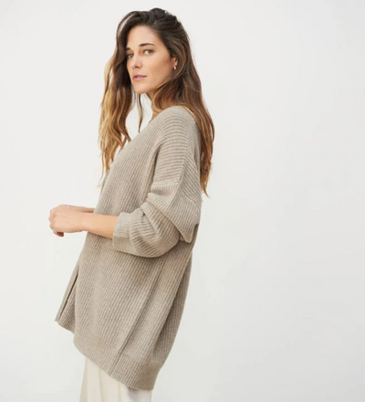 Susanne | Damen Lange Strickjacke | Cardigan